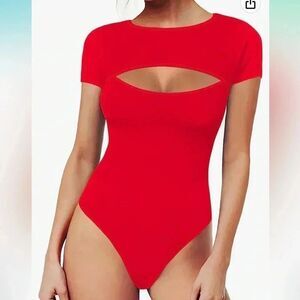 (27)NWT Mangopop  peek a boo bodysuit